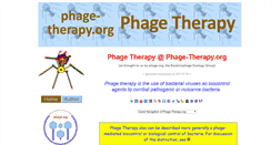 Desktop Screenshot of phage-therapy.org