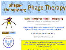 Tablet Screenshot of phage-therapy.org